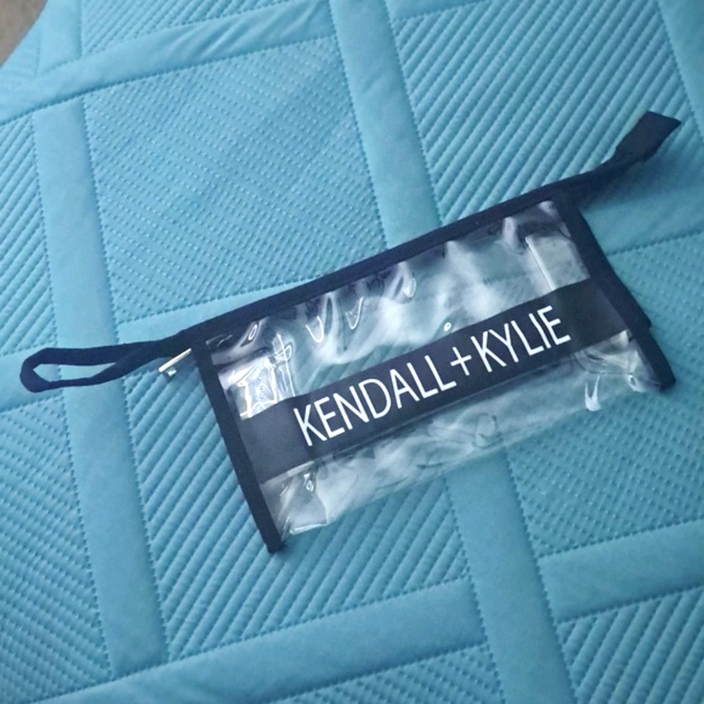 Kendall + Kylie Clear Cosmetic Bag NWOT